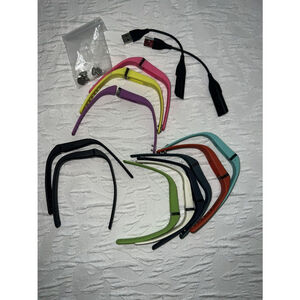 Fitbit Flex LOT Wireless Activity Wristbands 2 With Chargers 14 Bands Tested